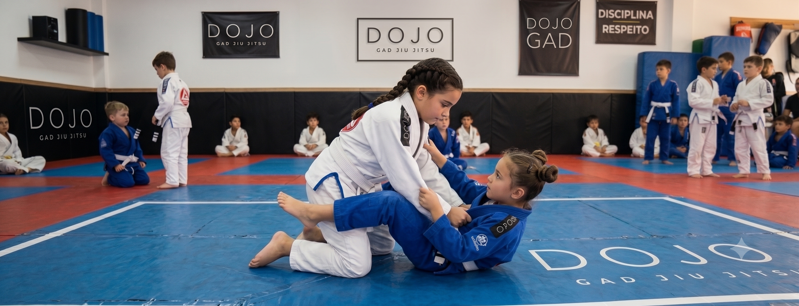 Treino de jiu-jitsu — quem cai pode voltar